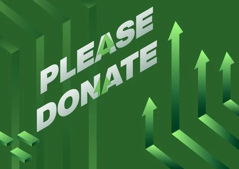 Text sign showing Please Donate. Word for Supply Furnish Hand out Contribute Stock Illustration