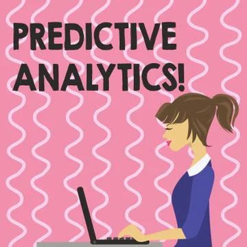 Text sign showing Predictive Analytics. Conceptual photo Method to forecast Stock Illustration