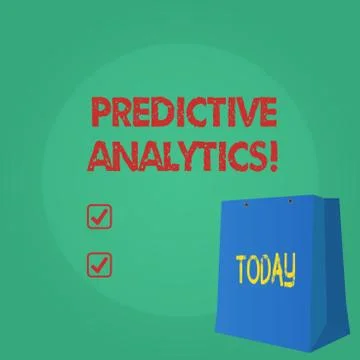 Text sign showing Predictive Analytics. Conceptual photo Method to forecast イラスト素材