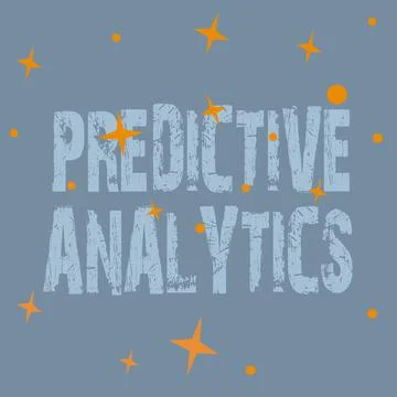 Text sign showing Predictive Analytics. Internet Concept Optimize Collection Stock Illustration