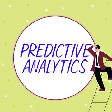 Text sign showing Predictive Analytics. Business concept Optimize Collection Stock Illustration