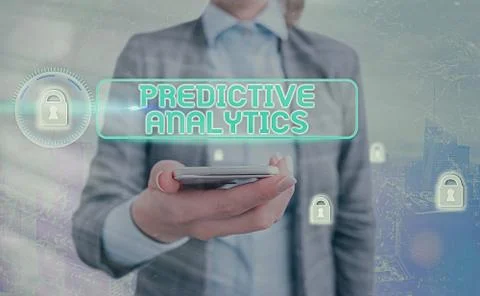 Text sign showing Predictive Analytics. Conceptual photo Optimize Collection 写真素材