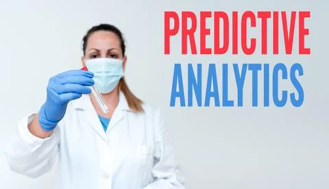 Text sign showing Predictive Analytics. Conceptual photo Optimize Collection Stock Photos