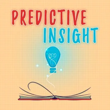 Text sign showing Predictive Insight. Conceptual photo Proactive Fault Manage 스톡 일러스트