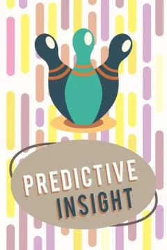 Text sign showing Predictive Insight. Conceptual photo Proactive Fault Manage 스톡 일러스트