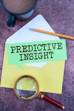 Text sign showing Predictive InsightProactive Fault Management System an Early 写真素材