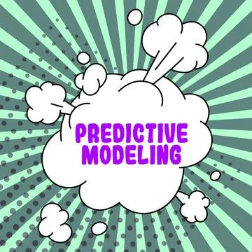 Text sign showing Predictive Modeling. Concept meaning maintenance strategy Stock Illustration