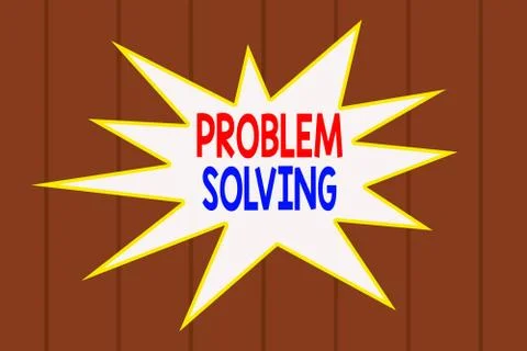 Text sign showing Problem Solving. Conceptual photo process of finding solutions Illustrazione stock