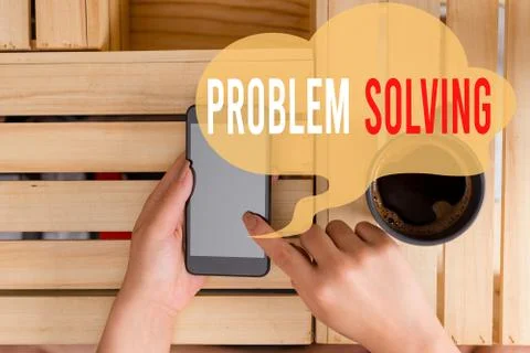 Text sign showing Problem Solving. Conceptual photo process of finding solutions Foto stock