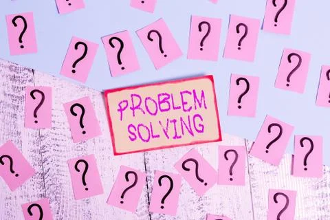 Text sign showing Problem Solving. Conceptual photo having a good capability of 库存照片