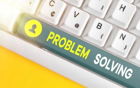 Text sign showing Problem Solving. Conceptual photo having a good capability of Stock Photos