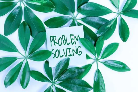 Text sign showing Problem Solving. Internet Concept to find an answer or means Stock Photos
