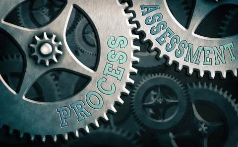 Text sign showing Process Assessment. Conceptual photo disciplined examination Stockillustratie