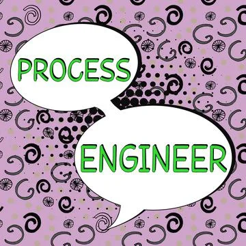 Text sign showing Process Engineer. Business overview responsible for develop Stockillustratie