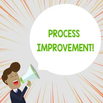 Text sign showing Process Improvement. Conceptual photo Optimization Meet New Stock Illustration