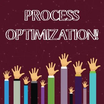 Text sign showing Process Optimization. Conceptual photo improves the processes Ilustração Stock