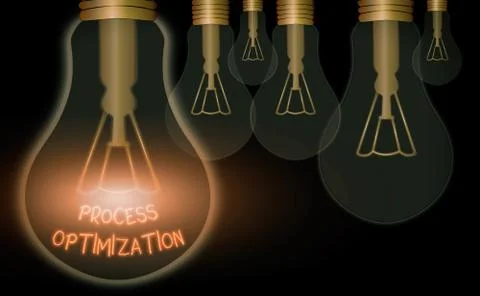 Text sign showing Process Optimization. Conceptual photo Improve Organizations 库存插图