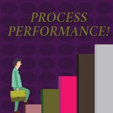 Text sign showing Process Perforanalysisce. Conceptual photo measure of how Stock Illustration