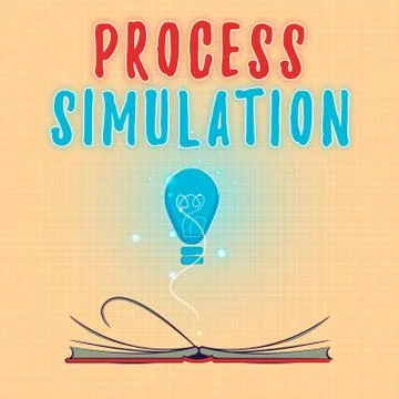 Text sign showing Process Simulation. Conceptual photo Technical Representati Stock Illustration