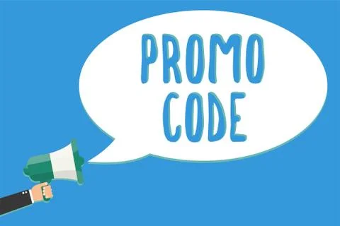 Text sign showing Promo Code. Conceptual photo digital numbers that give you Stock-Illustration