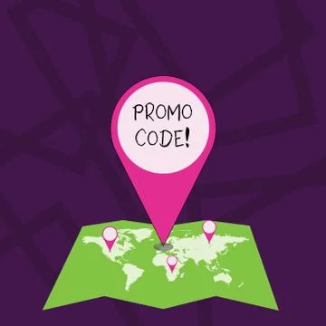 Text sign showing Promo Code. Conceptual photo consisting letters numbers con Stock Illustration