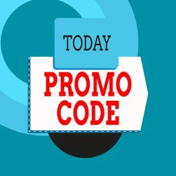 Text sign showing Promo Code. Conceptual photo digital numbers that give you Stock Illustration