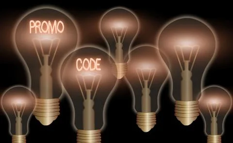 Text sign showing Promo Code. Conceptual photo digital numbers that give you Stock Illustration