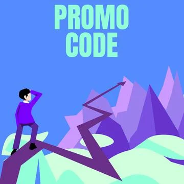 Text sign showing Promo Code. Business idea digital numbers that give you good Stock Illustration
