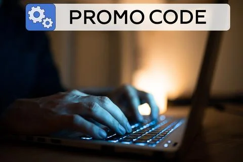 Text sign showing Promo Code. Conceptual photo digital numbers that give you Stock-Fotos