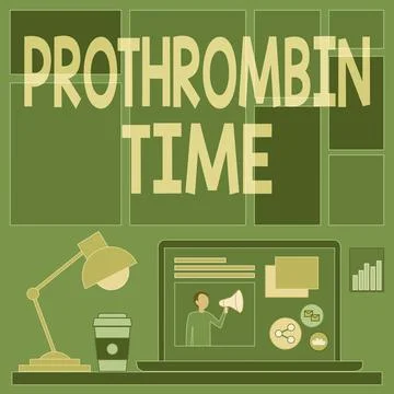 Text sign showing Prothrombin Time. Business concept evaluate your ability to Stock Illustration