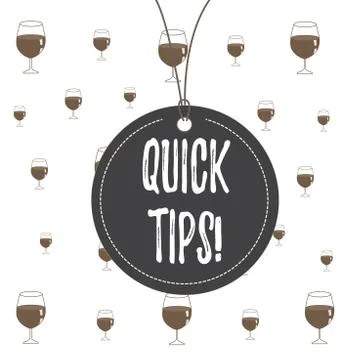 Text sign showing Quick Tips. Conceptual photo small but particularly useful Stock Illustration