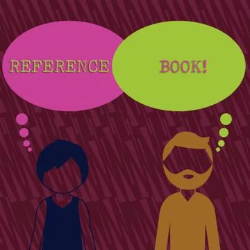Text sign showing Reference Book. Conceptual photo book to be consulted for Illustrazione stock