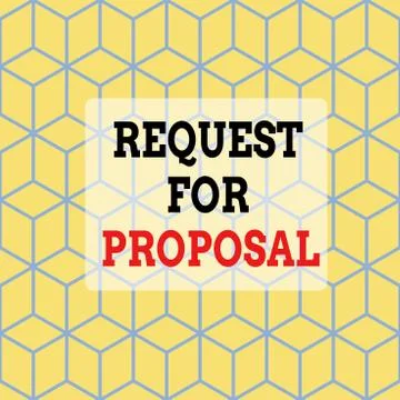 Text sign showing Request For Proposal. Conceptual photo document contains Stock Illustration