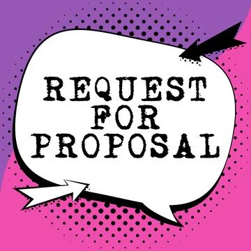 Text sign showing Request For Proposal. Internet Concept document contains Stock Illustration