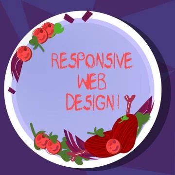 Text sign showing Responsive Web Design. Conceptual photo web page creation that Stock-Illustration