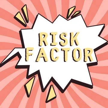 Text sign showing Risk Factor. Business concept Something that rises the chance Stock Illustration