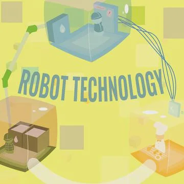 Text sign showing Robot Technology. Business showcase develop machines that can Stock Illustration