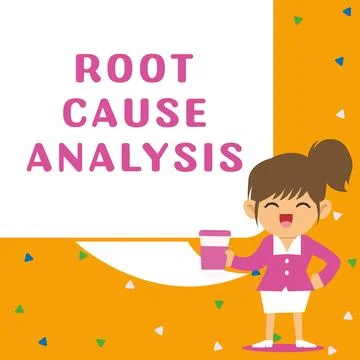 Text sign showing Root Cause Analysis. Internet Concept Method of Problem Stock Illustration