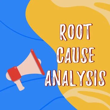 Text sign showing Root Cause Analysis. Business concept Method of Problem イラスト素材