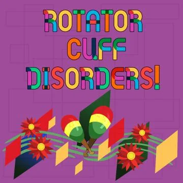 Text sign showing Rotator Cuff Disorders. Conceptual photo tissues in the Stock Illustration
