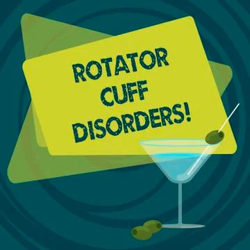 Text sign showing Rotator Cuff Disorders. Conceptual photo tissues in the Stock Illustration