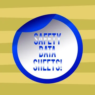 Text sign showing Safety Data Sheets. Conceptual photo document lists イラスト素材