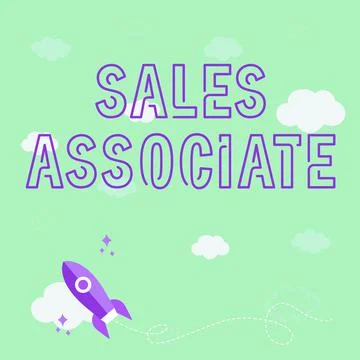Text sign showing Sales Associate. Concept meaning primary task is selling the Stock Illustration