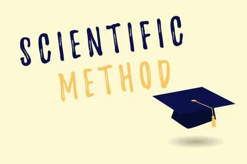 Text sign showing Scientific Method. Conceptual photo Principles Procedures for Stock Illustration