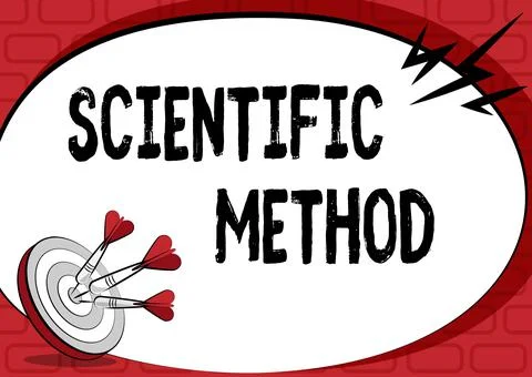 Text sign showing Scientific Method. Internet Concept method of procedure that Ilustración de archivo
