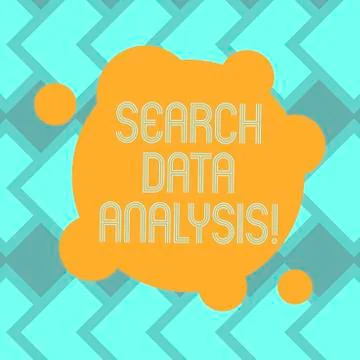 Text sign showing Search Data Analysis. Conceptual photo process of evaluating 스톡 일러스트