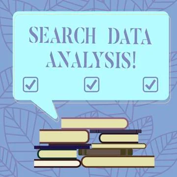 Text sign showing Search Data Analysis. Conceptual photo process of evaluating 스톡 일러스트