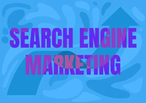 Text sign showing Search Engine Marketing. Business concept promote Website Stock Illustration