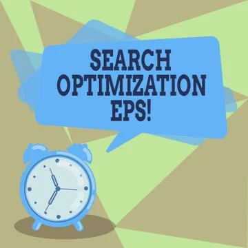 Text sign showing Search Optimization Eps. Conceptual photo process affecting Stock Illustration