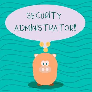 Text sign showing Security Administrator. Conceptual photo demonstrating who Stock Illustration